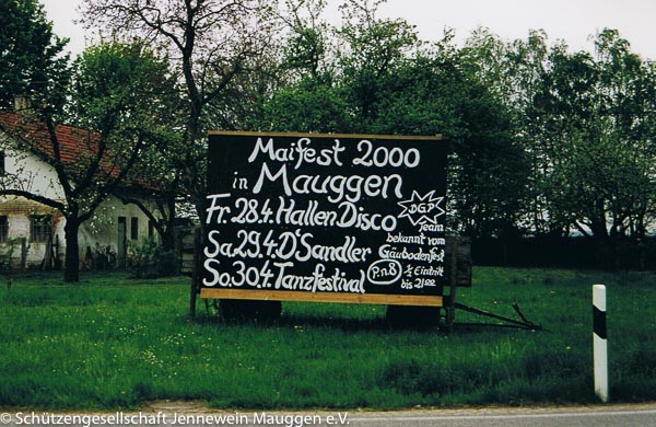 Bekanntmachung des Maifestes 2000